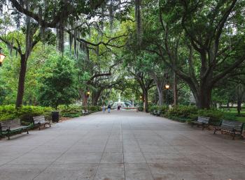 Forsyth Park in Savannah. Photo by @wandernorthga