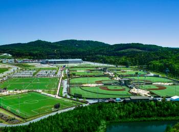 Baseball fields at LakePoint Sports in Emerson, Georgia