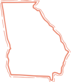 State of Georgia detailed illustration