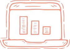 Laptop research icon