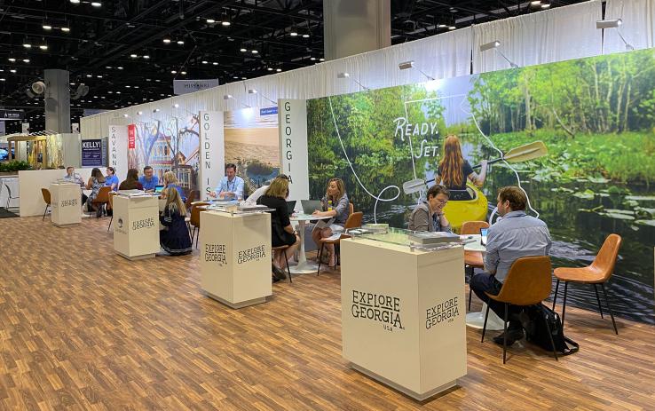 Explore Georgia booth at IPW 2022